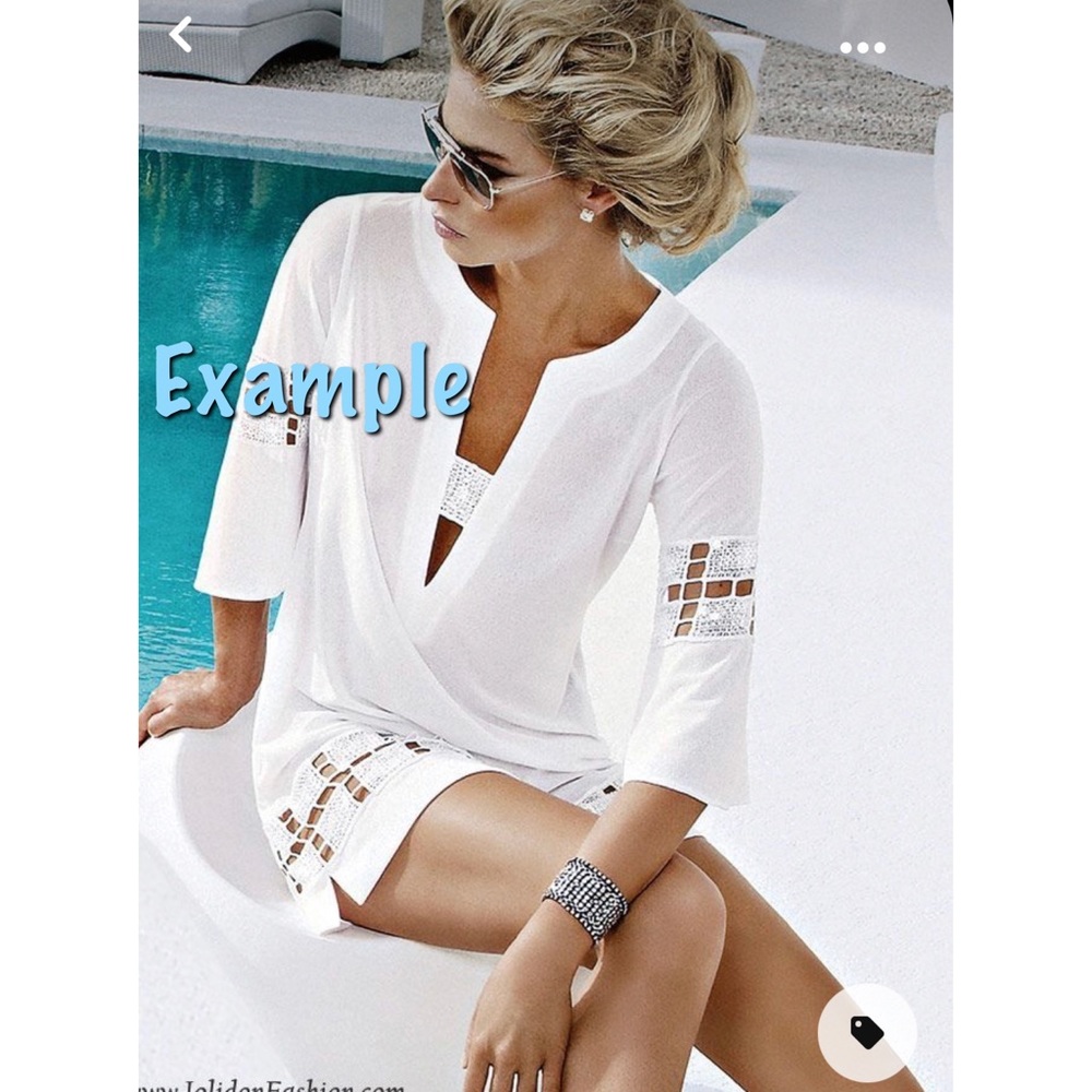 Catalina swim top long sleeves thin with stripes . Tunic top